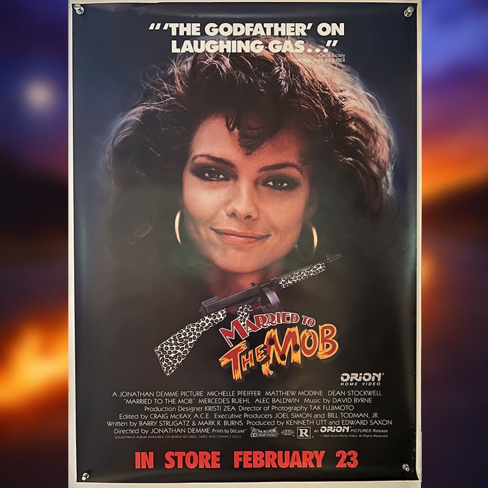 MARRIED TO THE MOB (1988) - ORIGINAL SINGLE SIDED VIDEO STORE MOVIE POSTER
